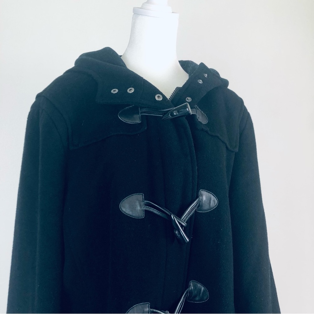 Phistic Long Black Wool & Cashmere Coat - Picture 3 of 8